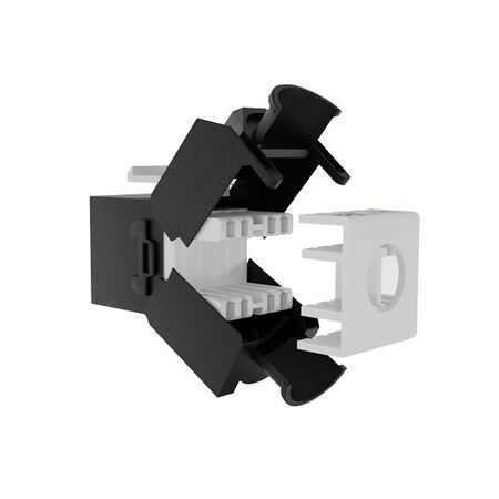 Cat6A RJ-45 UTP Tool-less Keystone Jack, w/ Dust-Prevention Shutter, 24pc Pack