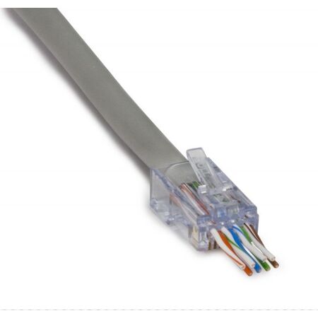 Platinum Tools ezEX48 RJ45 CAT6A Connectors, 50pc Clamshell