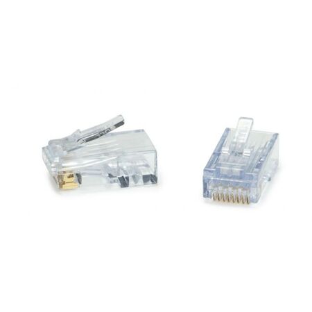 Platinum Tools ezEX48 RJ45 CAT6A Connectors, 50pc Clamshell