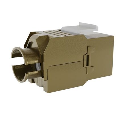 Cat6A RJ-45 Shielded Slimline Tool-less Keystone Jack, w/ Dust-Prevention Shutter. 24pc Pack