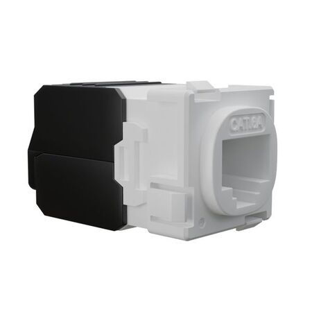 Cat6A RJ-45 UTP Wall Plate Jack. White, 6pc Pack