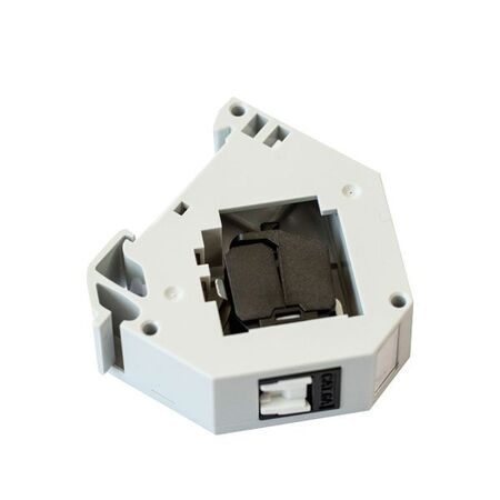 DIN Mount RJ45 Socket. Includes 1 x Cat6A UTP Keystone Jack w/ Dust Shutter