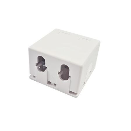 Dual Port Surface Mount Box for Keystone Jacks