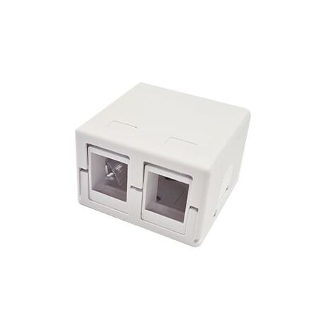Dual Port Surface Mount Box for Keystone Jacks