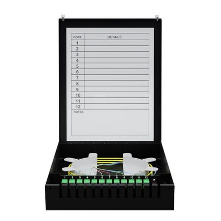 12F MPO to SCA Loaded Wall Mount Enclosure