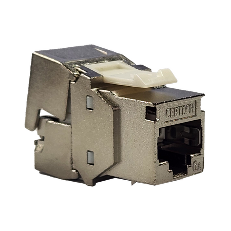 CERTECH Cat6A STP Keystone Jack, Tool-Free, Rear Entry - 24pc Pack