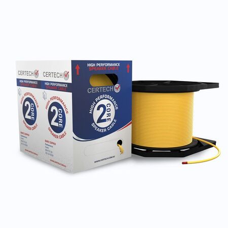 CERTECH High Performance Speaker Cable, 2 Core 16 AWG, LSZH Jacket, 305m