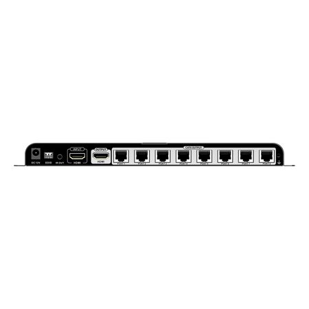 1 x 8 HDMI PoE Extender Splitter over Cat6 to 40m, 1080p