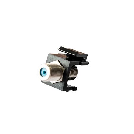 F-F Keystone Connector - Black
