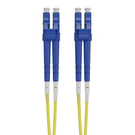 LC-LC OS2 (G657A1) Duplex Fibre Lead, Yellow LSZH Jacket - 15m
