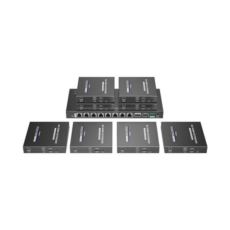 1 x 8 HDMI PoC Extender Splitter over Cat6, 4K@60Hz to 70 Metres