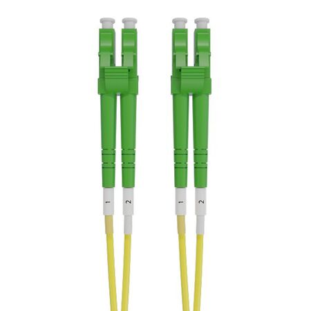 LCA-LCA OS2 (G657A1) Duplex Fibre Lead, Yellow LSZH Jacket - 5m