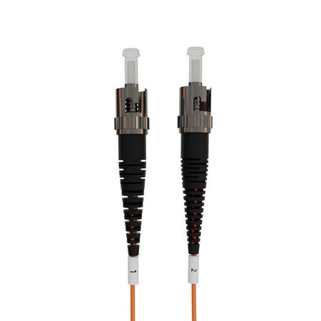 ST-ST OM1 Duplex Fibre Lead, Orange LSZH Jacket - 2m