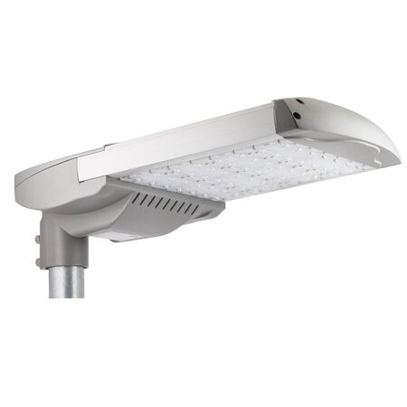 230W Zorro LED area/street light with adjustable connection to enable horizontal & vertical mounting, fits 60mm OD round pole