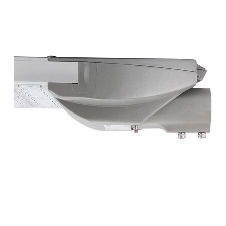 100W Zorro LED area/street light with adjustable connection to enable horizontal & vertical mounting, fits 60mm OD round pole
