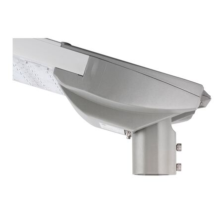 200W Zorro LED area/street light with adjustable connection to enable horizontal & vertical mounting, fits 60mm OD round pole