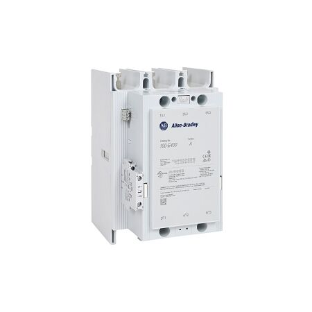 Allen-Bradley 100E Contactor 220kW 3Pole 48-130V AC/DC EI Coil 1NO 1NC Auxiliary