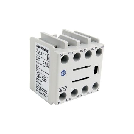 Allen-Bradley 100C Auxiliary Contact with 1NO  Contact 1Early Make 1NC Contact 1Late Break Top Mount