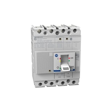 Allen-Bradley 140G MCCB G Frame 70kA 4P 125A Fixed Thermal Magnetic