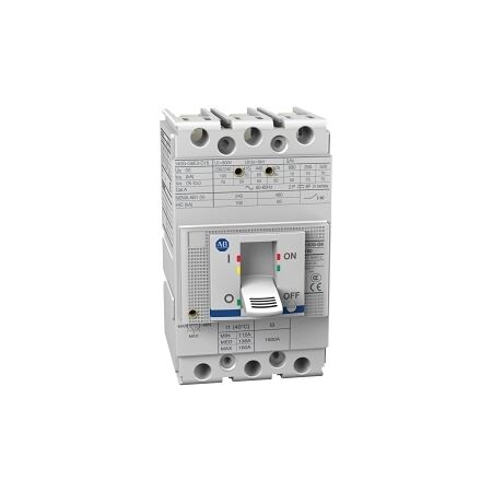 Allen-Bradley 140G MCCB G Frame 70kA 3P 160A Adjustable Thermal Magnetic