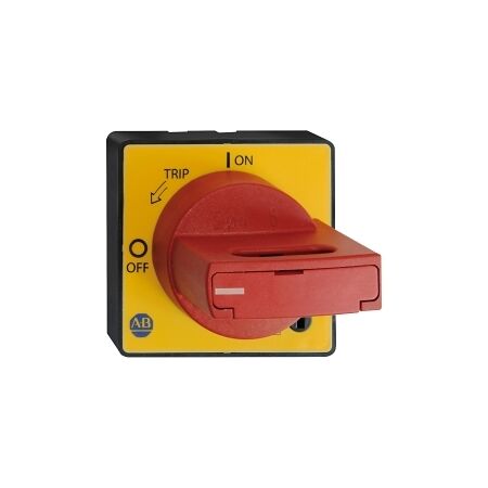 Allen-Bradley 140M Door Mounted Operator Red and Yellow