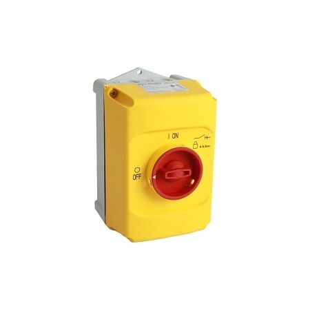 Allen-Bradley 140MP Enclosure IP65 Surface Mount Red and Yellow Handle