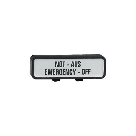 Allen-Bradley 140MT Legend Plate Emergency Off