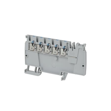 Allen-Bradley 1492-P Push-in Power Distribution Terminal 2.5mm 5 Blue Conductor Entries End Grey