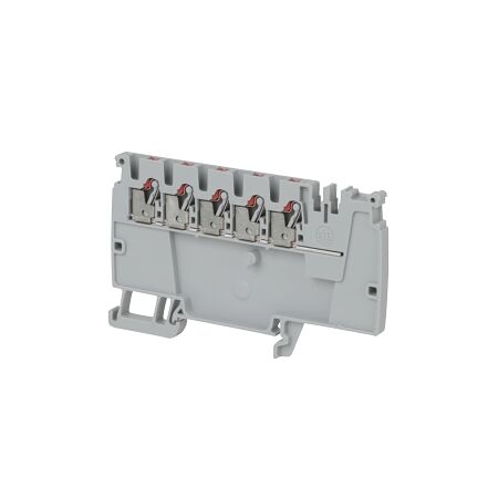 Allen-Bradley 1492-P Push-in Power Distribution Terminal 2.5mm 5 Red Conductor Entries End Grey
