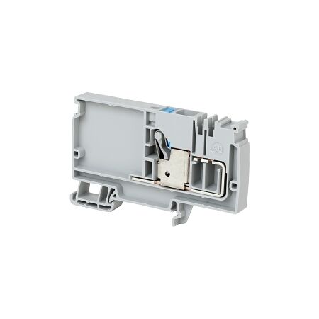 Allen-Bradley 1492-P Push-in Power Distribution Terminal 10mm 1 Blue Conductor Entries Feed In Grey