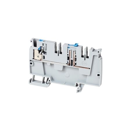 Allen-Bradley 1492-P Push-in Power Distribution Terminal 4mm 1 Blue Knife Disconnect End Grey