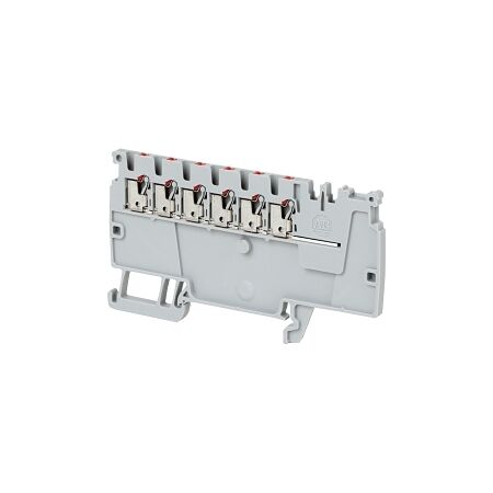 Allen-Bradley 1492-P Push-in Power Distribution Terminal 1.5mm 6 RD CON Entries DIST End Grey