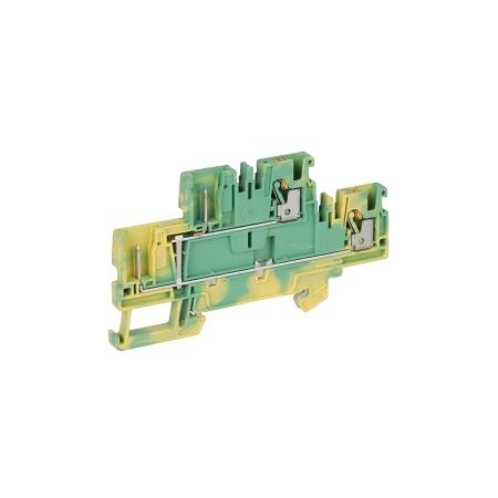 Allen-Bradley 1492-P Push-in Terminal Plug-in 2.5mm 2 Levels Connected Ground 4 CON Entry GRN YEL