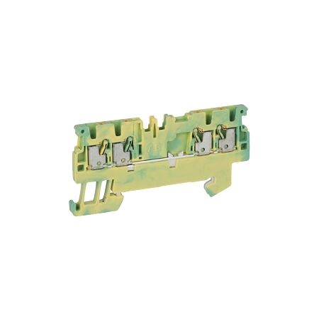 Allen-Bradley 1492-P Push-in Earth Terminal 1.5mm 1 Level 4 Conductor Entries Green Yellow
