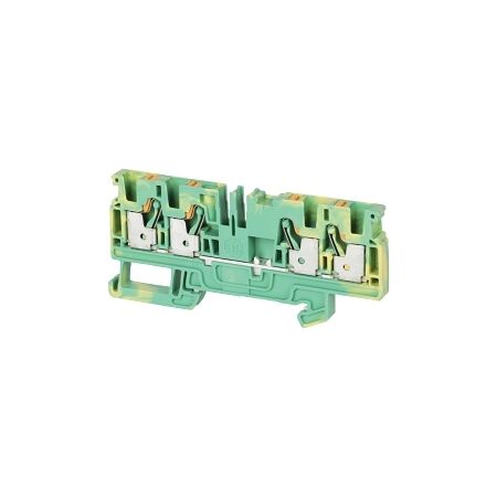 Allen-Bradley 1492-P Push-in Earth Terminal 4mm 1 Level 4 Conductor Entries Green Yellow