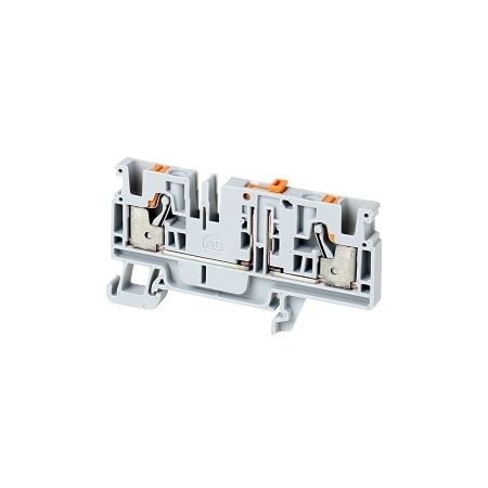 Allen-Bradley 1492-P Push-in Disconnect Terminal 4mm 1 Level 2 Conductor Entries Knife Lever Grey