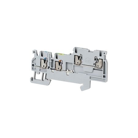 Allen-Bradley 1492-P Push-in Sensor Terminal 1.5mm 1 Level 3 Conductor Entries incl Ground Grey