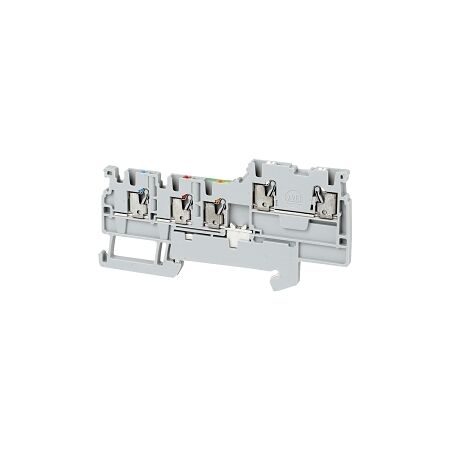 Allen-Bradley 1492-P Push-in Sensor Terminal 1.5mm 1 Level 4 Conductor Entries incl Ground Grey