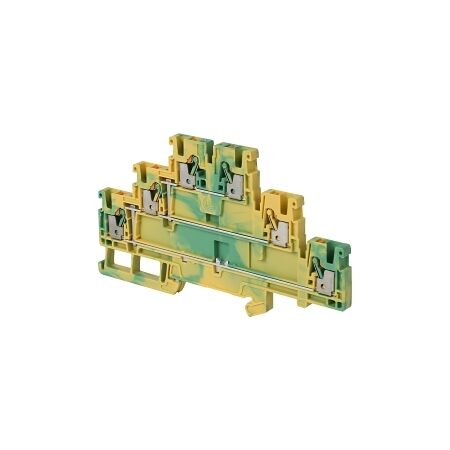 Allen-Bradley 1492-P Push-in Terminal 2.5mm 3 Level 6 Conductor Entries Commoning Earth Con Grey