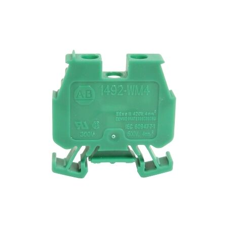 Allen-Bradley 1492-W Screw Connection Mini Terminal 4mm 1 Level 2 Conductor Entries Green