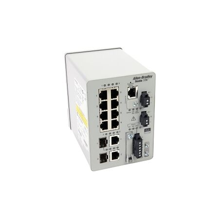 AB Stratix 5700 Managed Switch 10 Ports, 8 x 100MB Copper, 2 x 1GB Combo, DLR