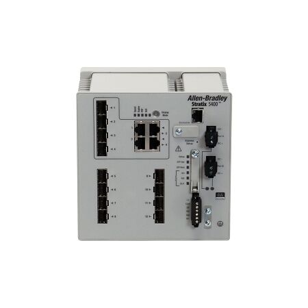 AB Stratix 5400 Managed Switch 12 Ports, 8 x 100MB SFP, 4 x 1GB combo, Layer 2