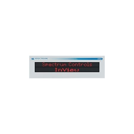 Spectrum Controls InView Terminal 2 Lines 20 Characters Red LED NEMA Type 4 when Panel Mounted