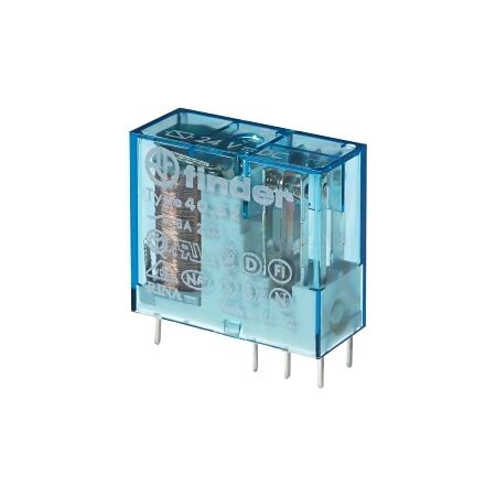 Finder 40 Series Miniature Printed Circuit Board Relay 8A 2 Changeover 24V DC Coil
