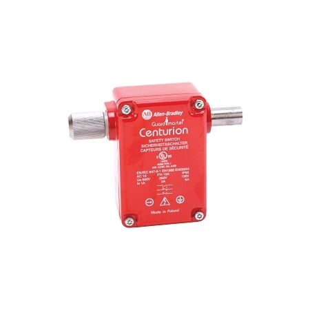 Allen-Bradley 440K Centurion Guardlock Switch 2NC Safety 1NO Auxiliaty Right Bolt Alloy Red M20