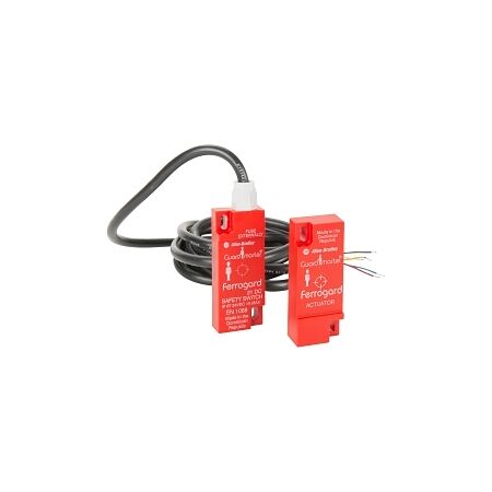 Allen-Bradley 440N Ferrogard FRS21 ABS Red Switch Actuator 24V DC 1A 2NC Safety 1NO Aux 2m