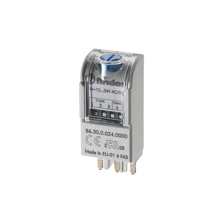 Finder 86 Series Bifunction Timer Module 12 to 24V AC DC