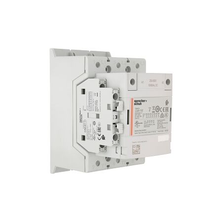 S+S CA9 Contactor 55kW 3Pole 250 to 500VAC and VDC Coil 1NO 1NC Contact Auxiliary