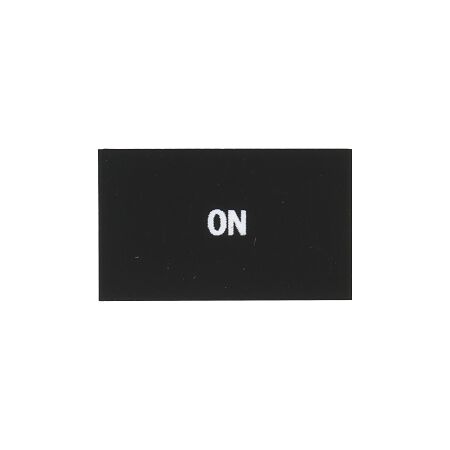 Sprecher and Schuh D7 Legend Plate 30 x 50 mm Snap in Black with White Text ON