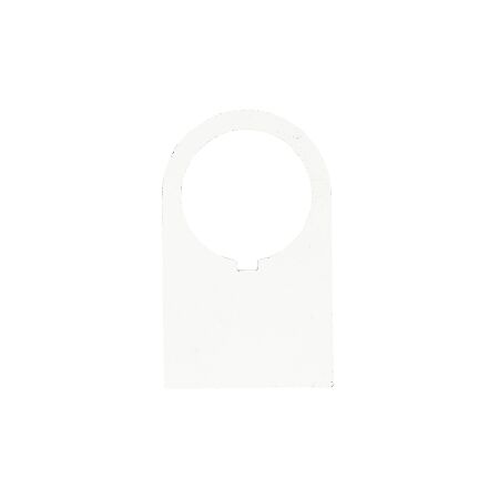 Sprecher and Schuh D7 Legend Plate 30 x 50 mm BLANK White Plastic